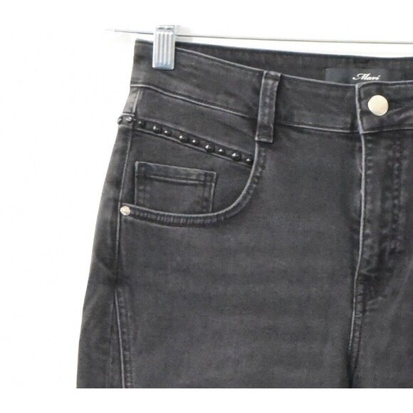 Mavi Womens Black Cotton Denim Ankle Jeans Dark Wash Zip Mid Rise Pockets 28 NWT - Picture 5 of 5